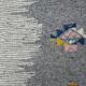 Ethnic Tribal Grey Berber Kilim Rug with Traditional Pattern
