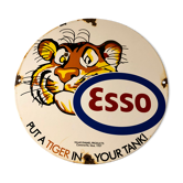 Enamelled plate esso 1957