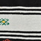 6x13 White & Black Hemp Carpet, 202x404Cm