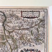 Geographical map of Savoie by Johannes Janssonius, engraving from the 17th century.