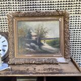 Old Oil on canvas nineteenth