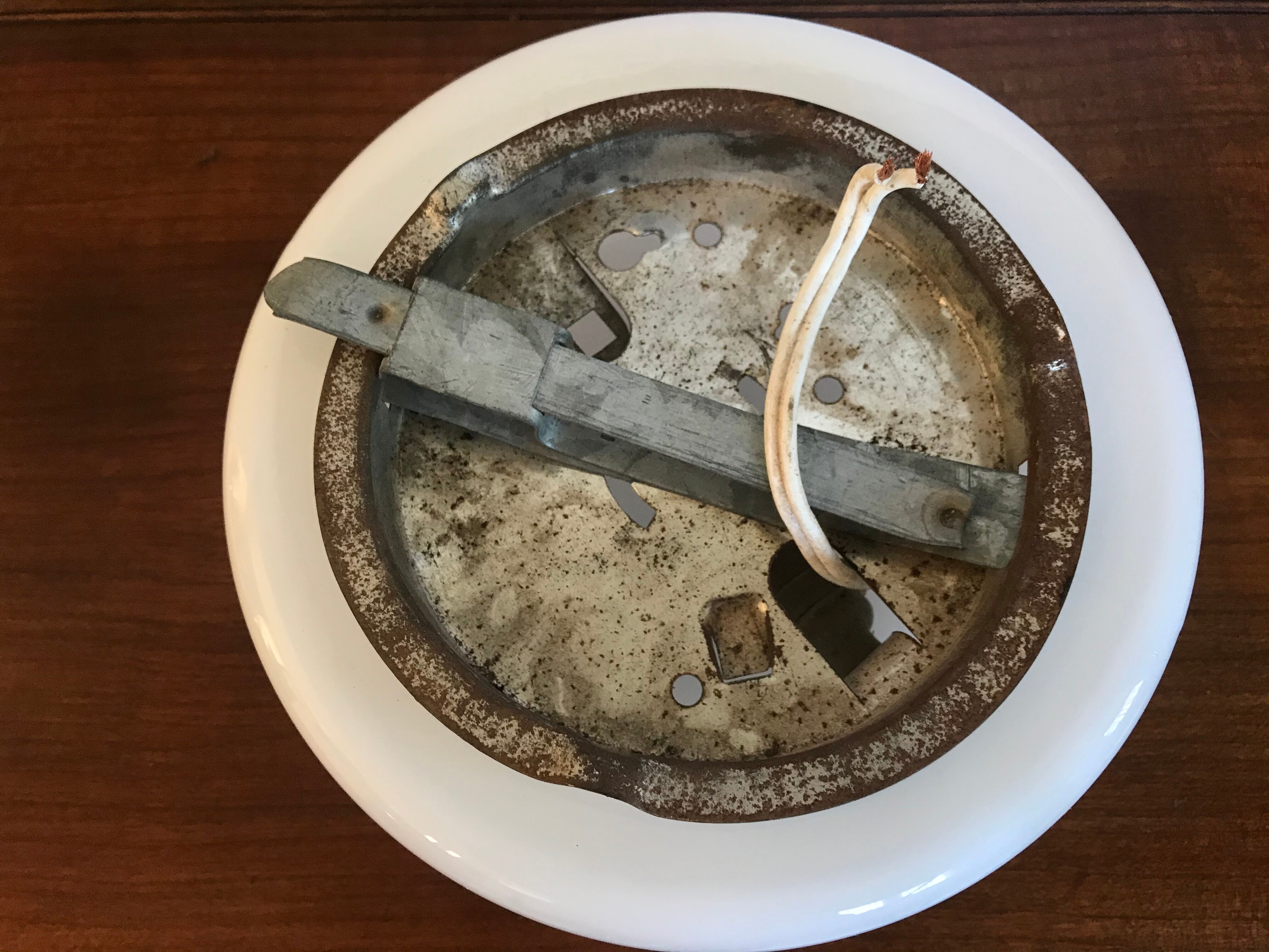 20cm vintage opaline ceiling