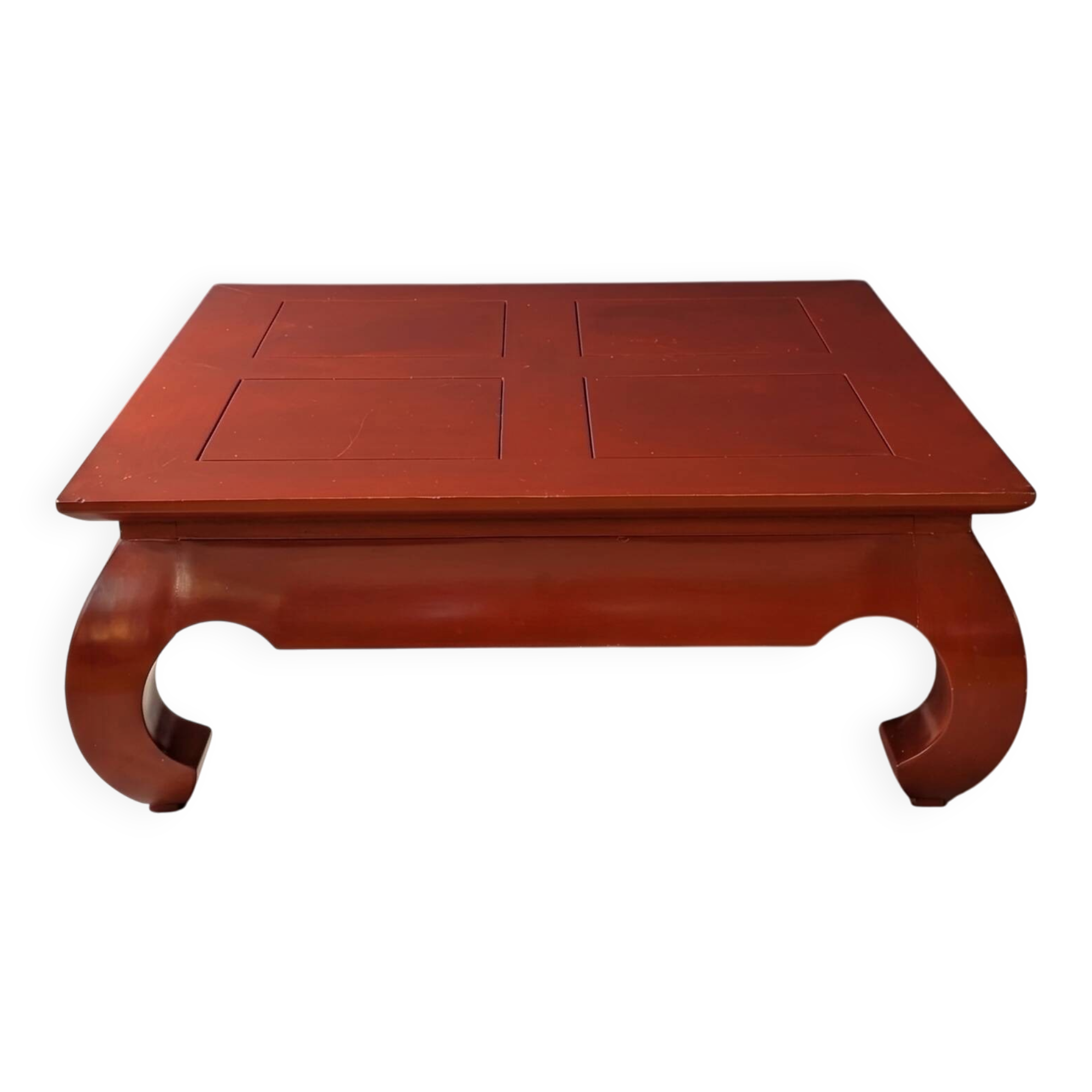 Table laque rouge