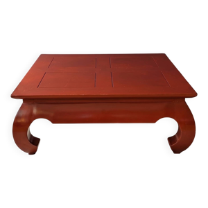 Table laque rouge