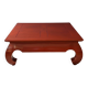 Table laque rouge