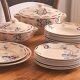 Set of 8 flat plates K and G Lunéville model "Evreux"