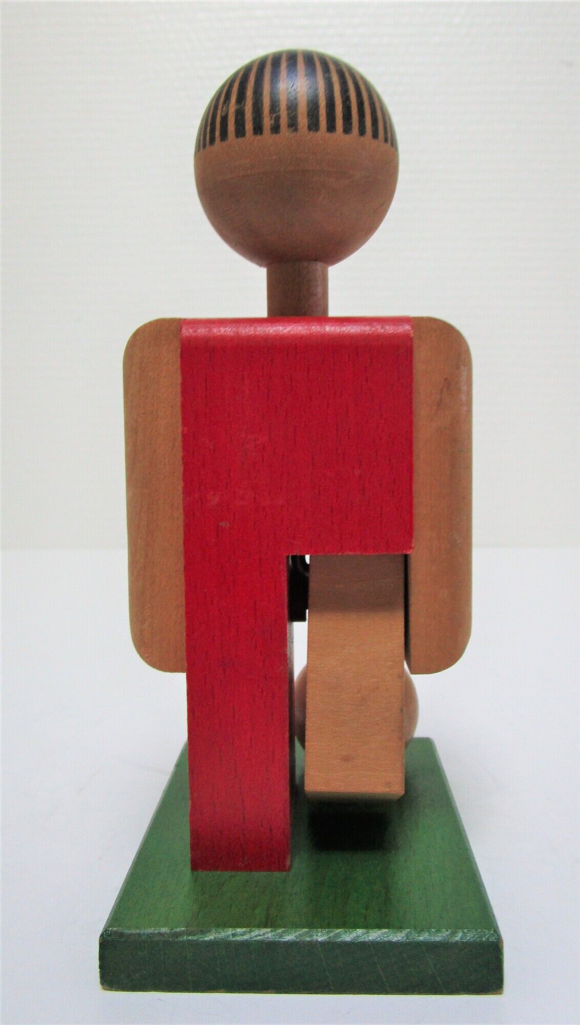 wooden toy footballer design P. Schweizer for Naef Switzerland