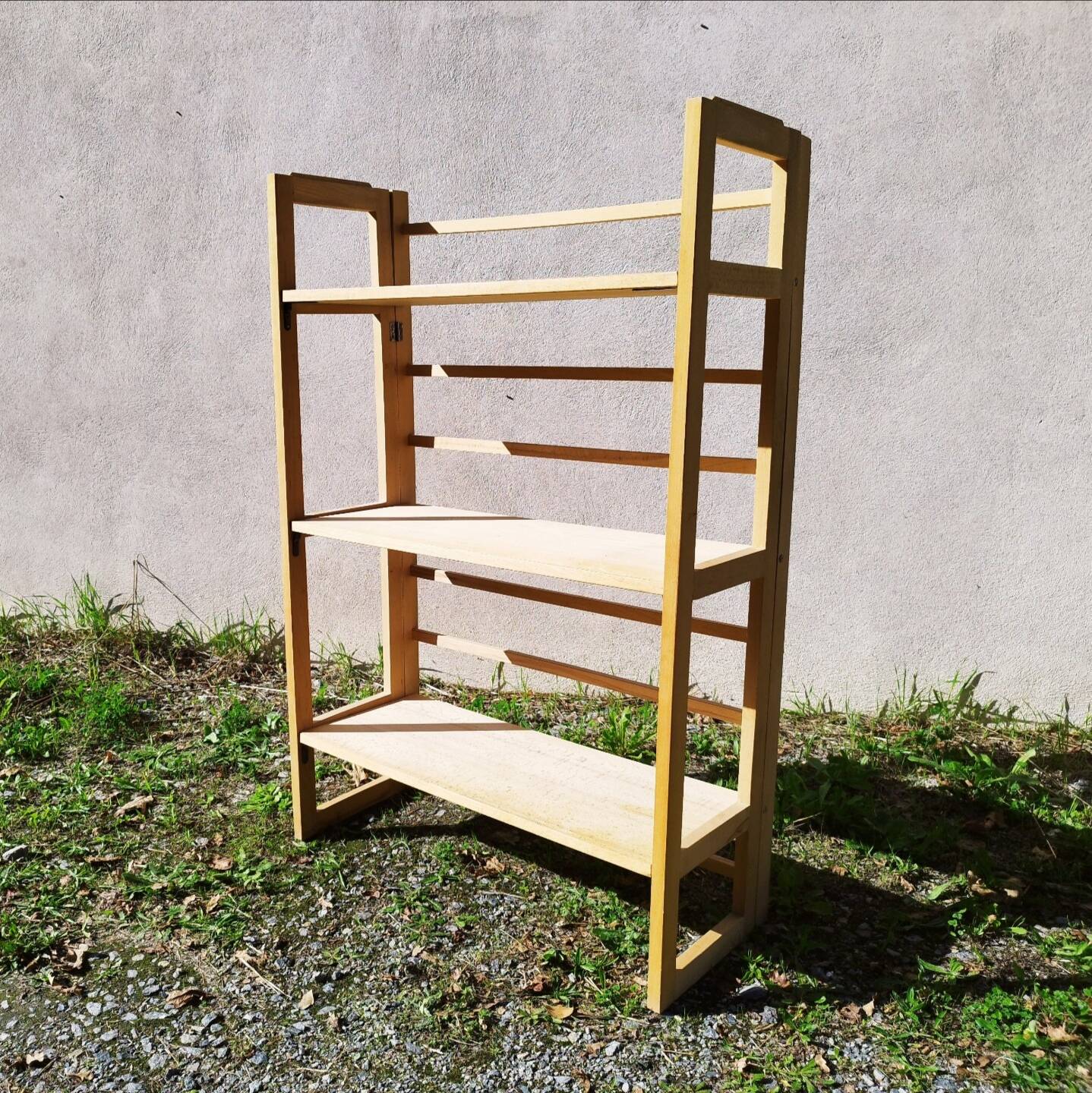 Bookshelf in raw wood N°3