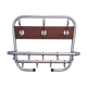Vintage metal wall coat rack from the seventies