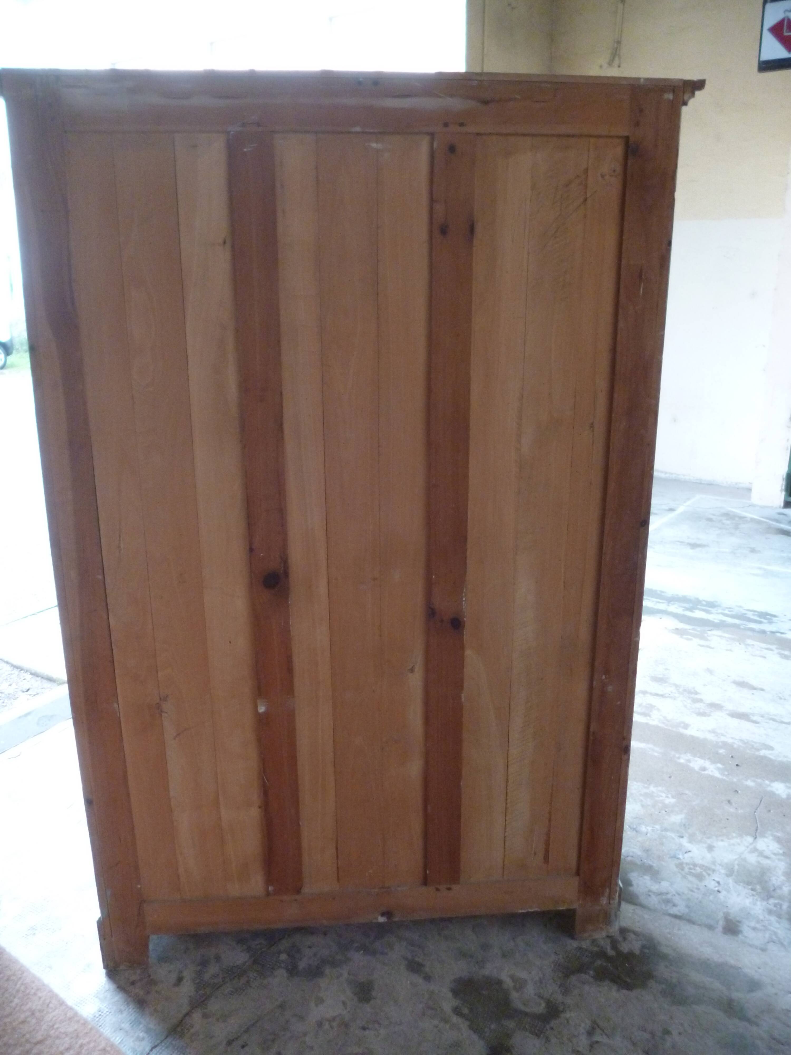 Old white patina workshop cabinet