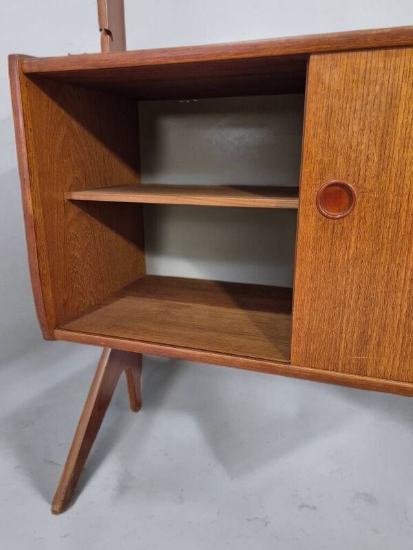 Meuble de rangement modulable en teck, Vintage Scandinave 1960s
