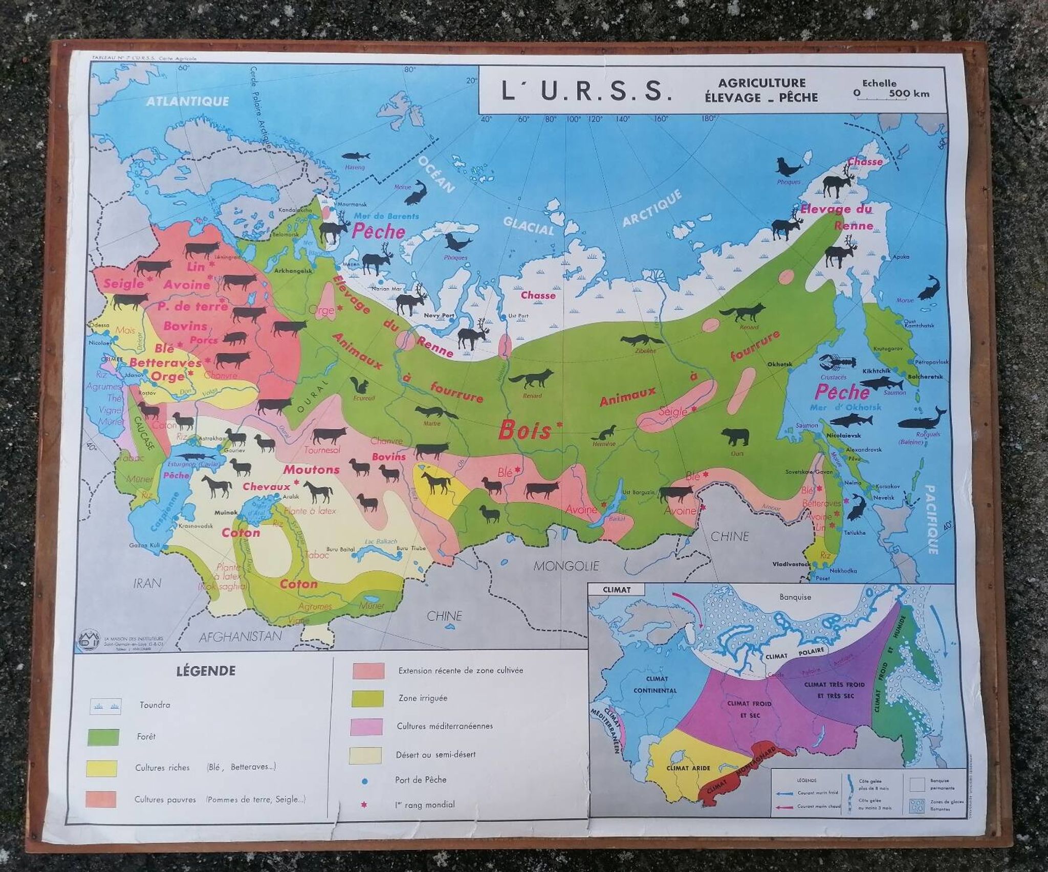 Old MDI map China - USSR