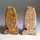 Pair of Art Deco marbled vases