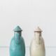 Bauhaus Ceramic Alpha Omega Cruet Pair by Theodor Bogler, 1948-1968