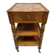 small walnut side table