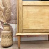 Vintage oak display cabinet