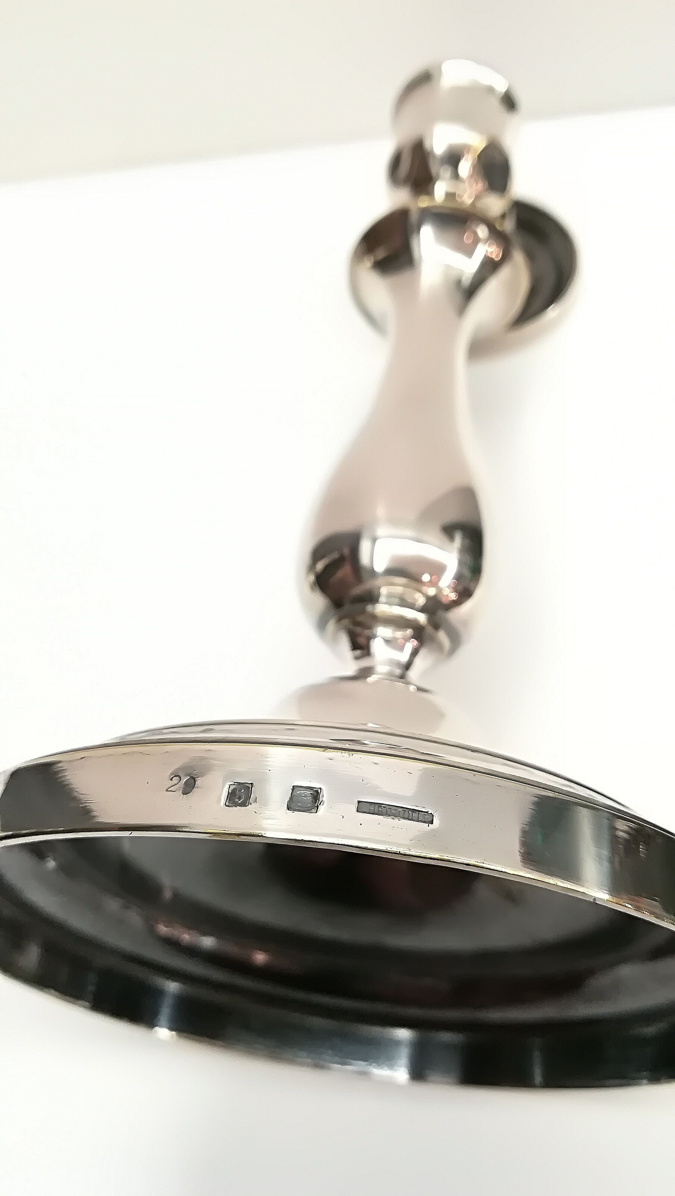 Pair of candlesticks Christofle silver metal