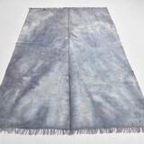5x7 distressed gray blue hemp carpet232x156cm