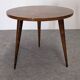 Side table, low tripod pedestal table, 50s-60s