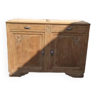 Art Deco sideboard in natural wood