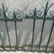 Set of 4 barriers old cloture iron grid