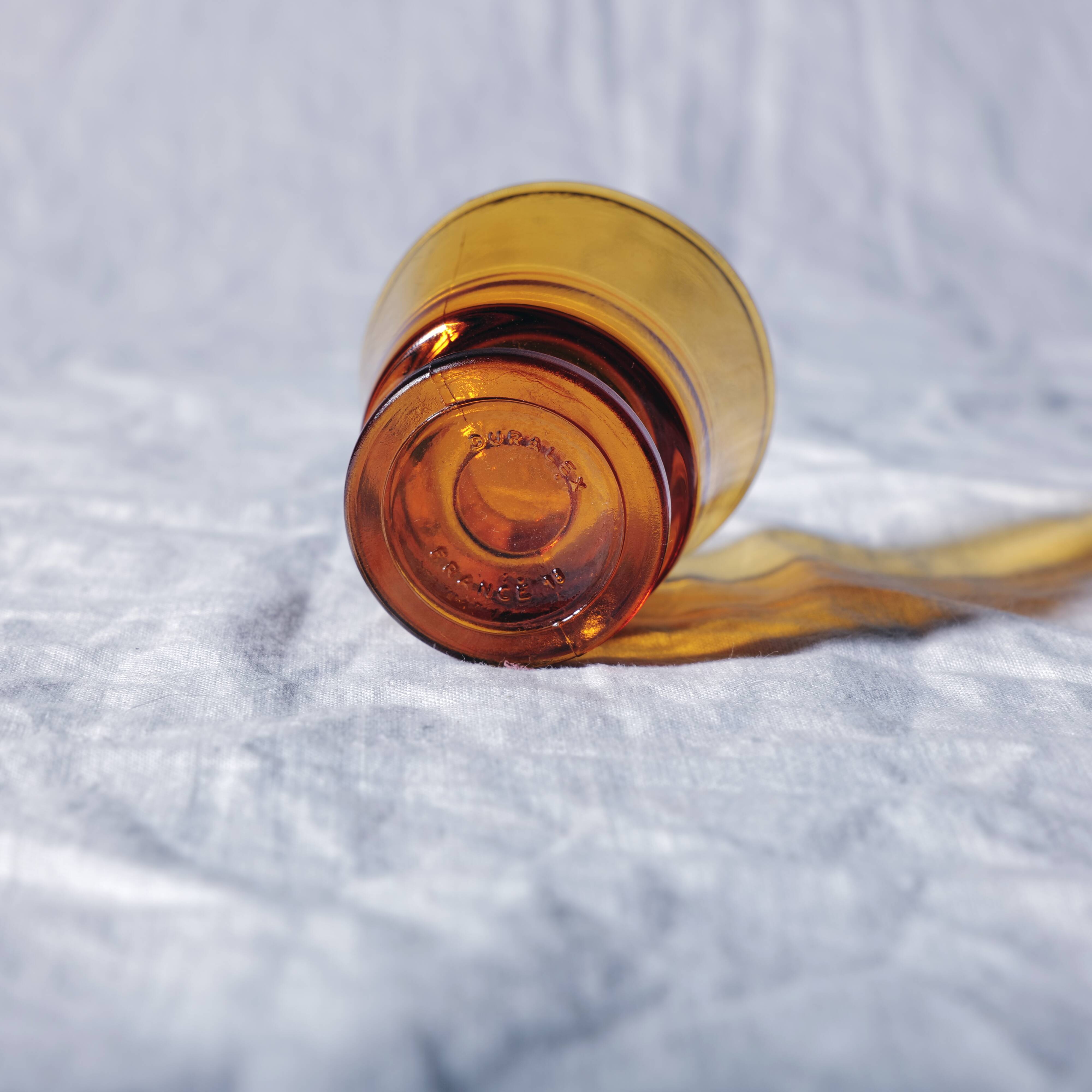 4 Duralex amber glass egg cups