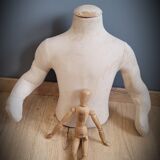 Mannequin wood fabric