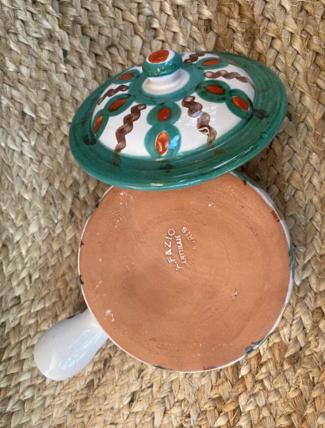 Caquelon signed A. Fazio, Vallauris