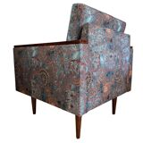 Mid Century Geometric Armchairs with Ethnic Pattern, Europe, 1970s