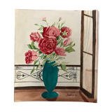 Watercolor with vintage roses