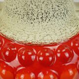 huge 1960s bay keramik floor VASE bubble decor red and orange model 65 45