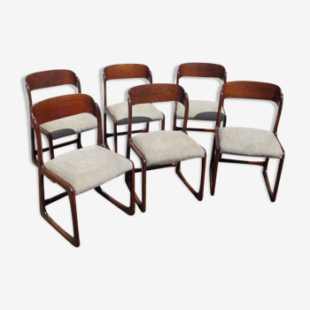 Set de 6 chaises Baumann traineau