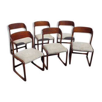 6 Baumann sled chairs