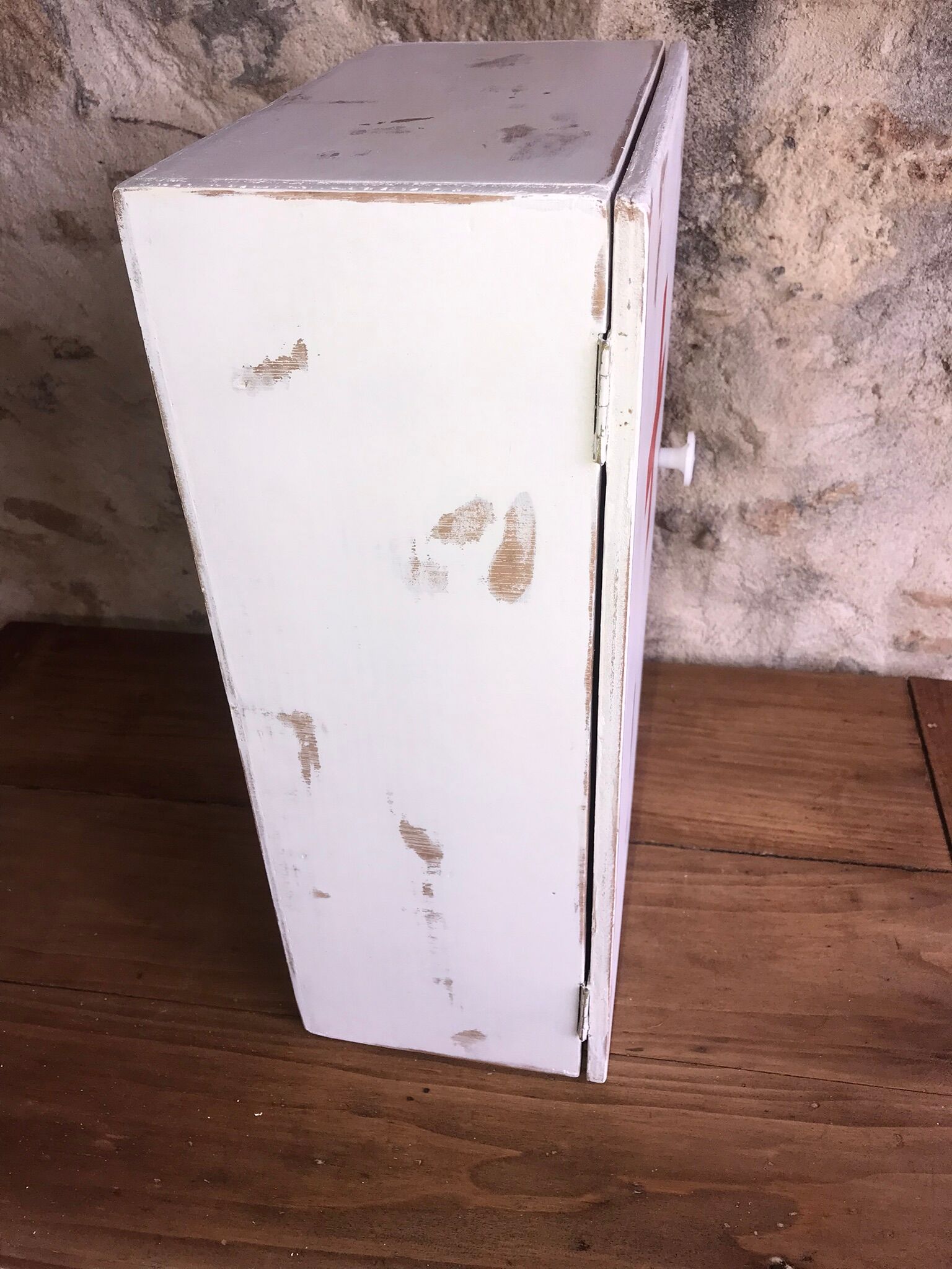 Wooden medicine cabinet