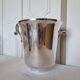 Elegant 1960s Art Deco silver-plated champagne bucket