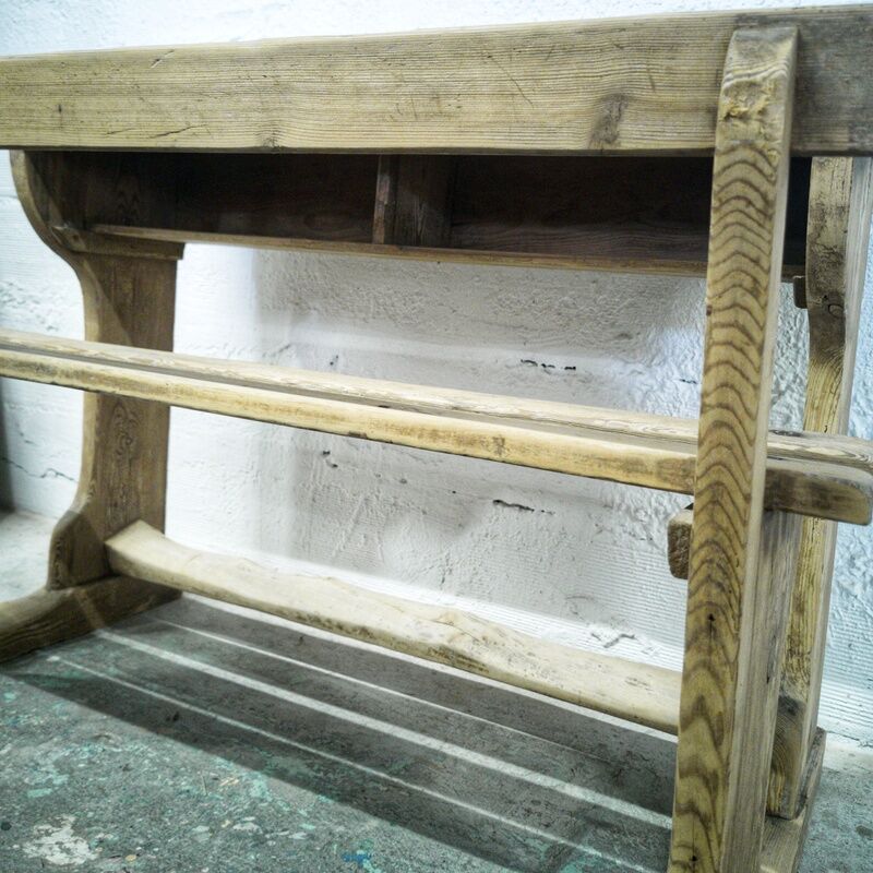 Desk double wooden school desk