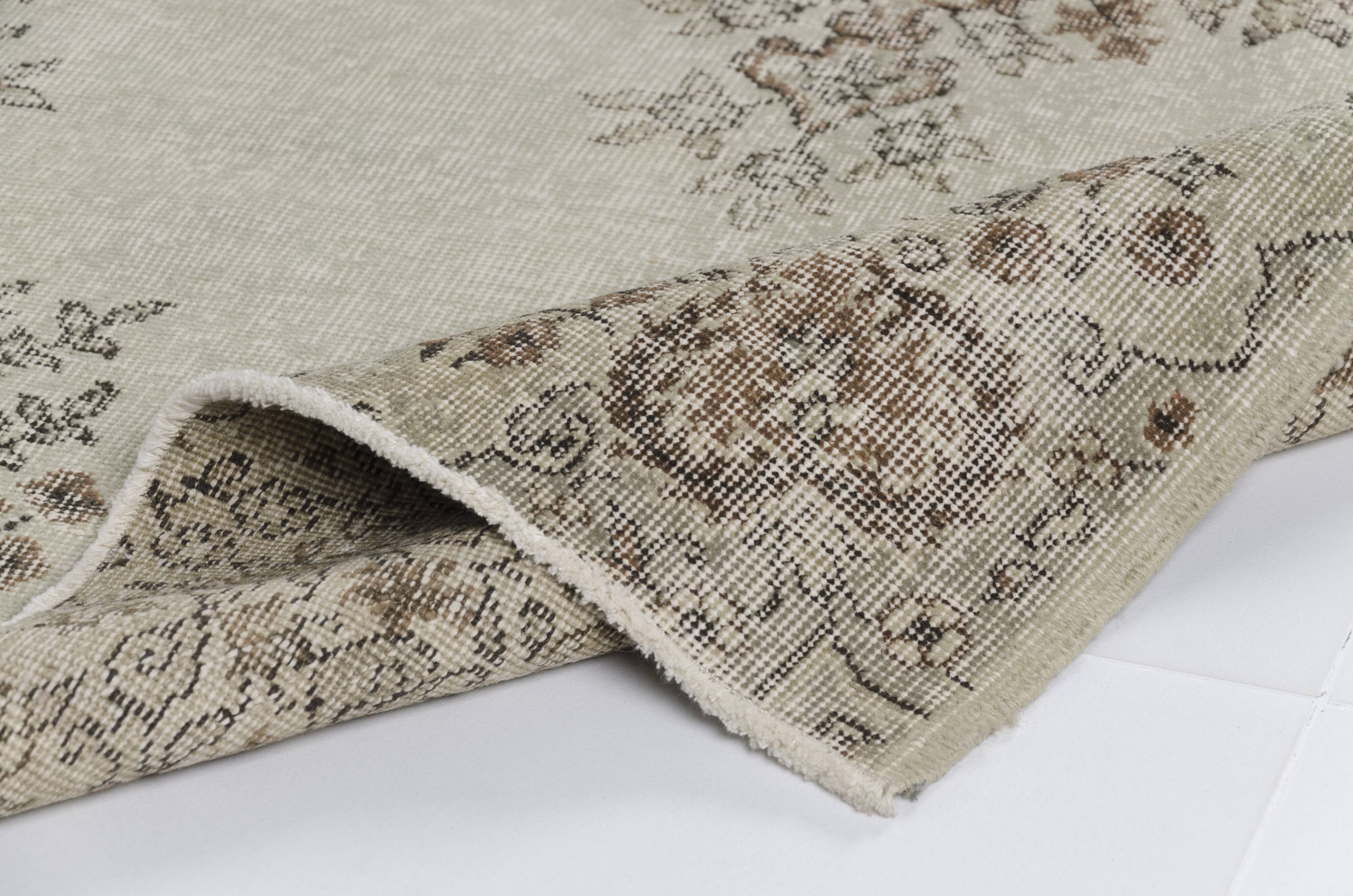 Grey Oushak Area Rug