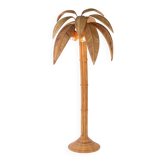 Lampadaire « palmier »/ « cocotier  » en rotin