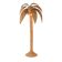 "Palm" / "Coconut" floor lamp in rattan