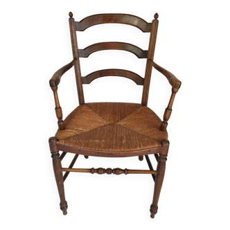 19th Century Provençal Paillé Armchair