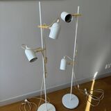 2 floor lamps with articulated spotlights - Sweden 70s/80s
