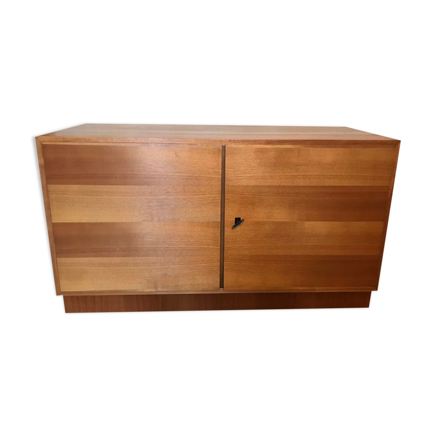 Buffet box storage cabinet vintage 1960-80 blond walnut