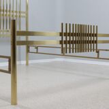 Lit vintage en laiton doré frigerio 1970s