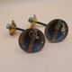 Pair of brass wall lights