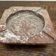 Cendrier, vide poche vintage en marbre rrouge