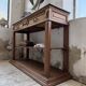 19th-century oak console table