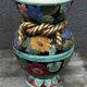 Vallauris vase signed JTF AC - Floral decoration - H 30 cm