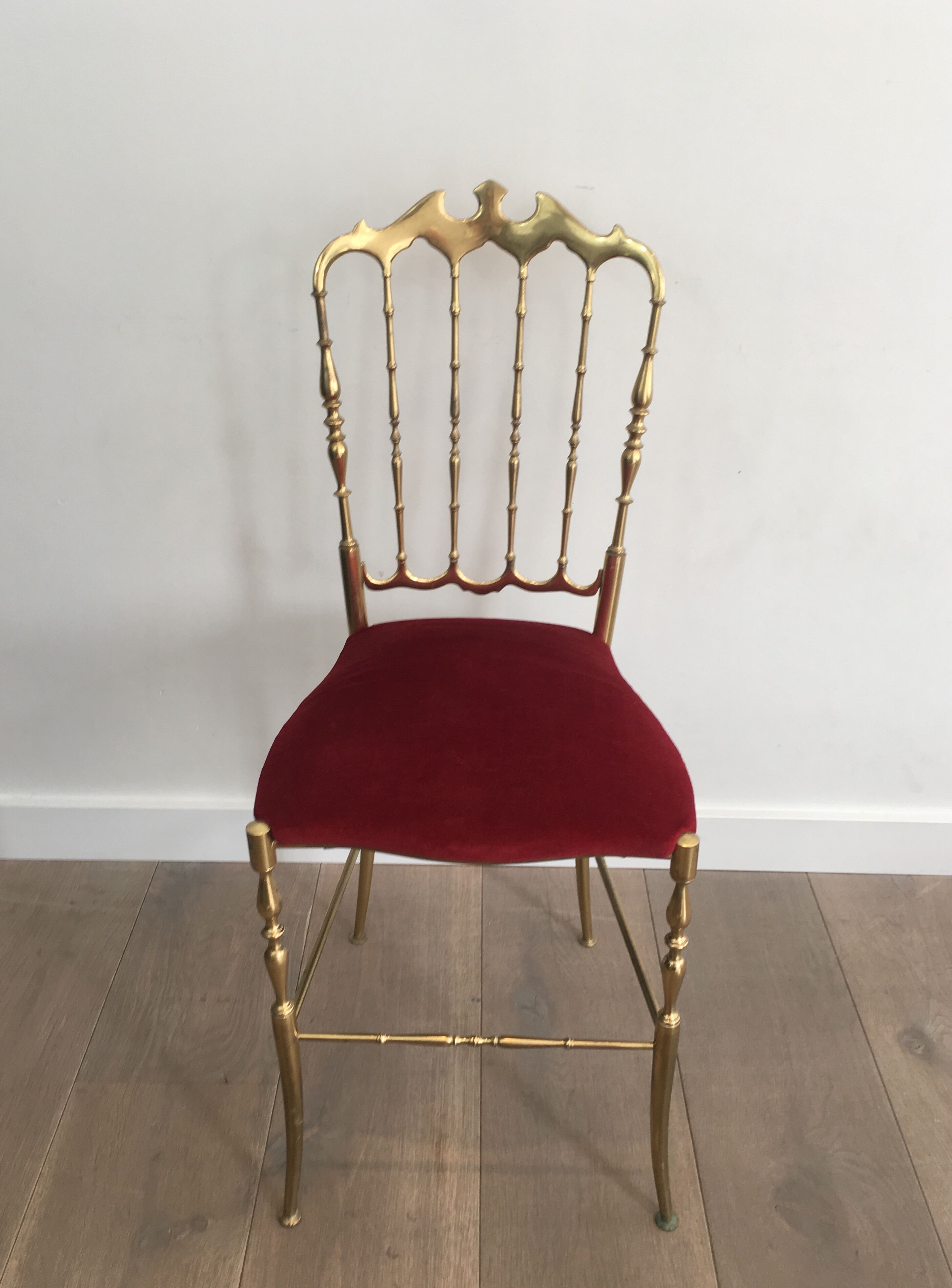 Chiavari brass chair
