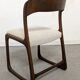 Series of 4 Baumann sled chairs from the 60s/70s