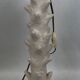 White terracotta lamp foot, 20th